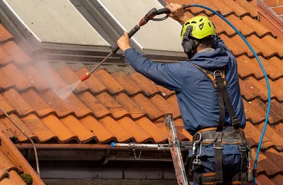Démoussage et hydrofuge de toiture à Saubrigues